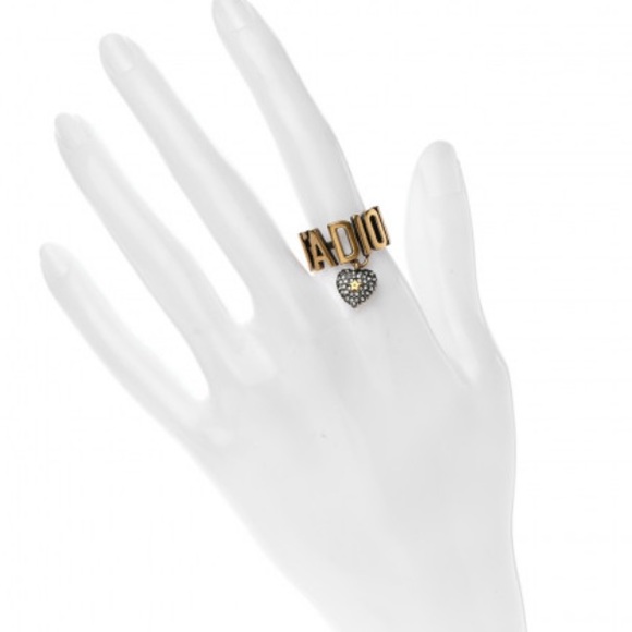 Dior Gold Logo Ring - Picture 3 of 5